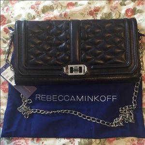 Rebecca Minkoff Love crossbody bag in midnight